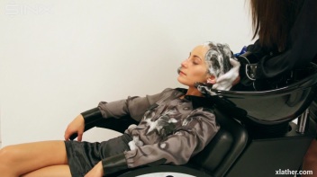 Messy Fun In The Hair Salon - Cam 2 Screencap 13 on www.sinx.com