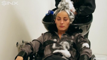 Messy Fun In The Hair Salon - Cam 2 Screencap 21 on www.sinx.com