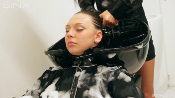 Messy Fun In The Hair Salon - Cam 2 Screencap 71 on www.sinx.com