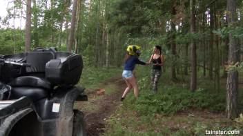 Fully clothed lesbian sex in the woods Screencap 10 on www.sinx.com