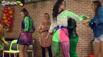 Teammates Cover Each Other In Plaster And Goo Screencap 14 on www.sinx.com