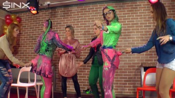 Teammates Cover Each Other In Plaster And Goo Screencap 31 on www.sinx.com