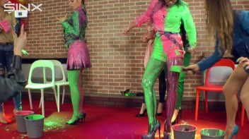 Teammates Cover Each Other In Plaster And Goo Screencap 32 on www.sinx.com