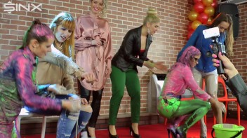 Teammates Cover Each Other In Plaster And Goo Screencap 44 on www.sinx.com