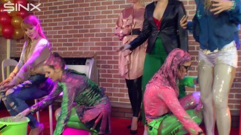 Teammates Cover Each Other In Plaster And Goo Screencap 46 on www.sinx.com