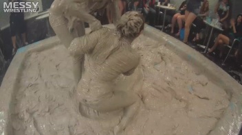 Messy Wrestling Extra: Pony-Tailed Power Session In Mud Covers Them All In Crud! 4 Fights! Action-Cam Only! Screencap 22 on www.sinx.com