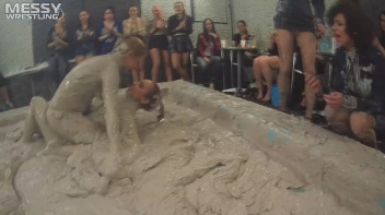 Messy Wrestling Extra: Pony-Tailed Power Session In Mud Covers Them All In Crud! 4 Fights! Action-Cam Only! Screencap 30 on www.sinx.com