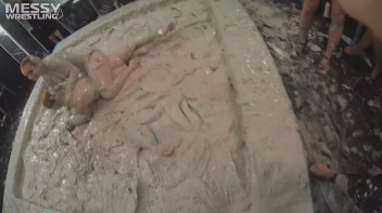 Messy Wrestling Extra: Pony-Tailed Power Session In Mud Covers Them All In Crud! 4 Fights! Action-Cam Only! Screencap 44 on www.sinx.com