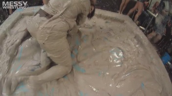 Messy Wrestling Extra: Pony-Tailed Power Session In Mud Covers Them All In Crud! 4 Fights! Action-Cam Only! Screencap 57 on www.sinx.com