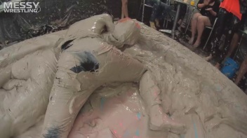 Messy Wrestling Extra: Pony-Tailed Power Session In Mud Covers Them All In Crud! 4 Fights! Action-Cam Only! Screencap 61 on www.sinx.com