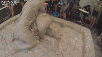 Messy Wrestling Extra: Pony-Tailed Power Session In Mud Covers Them All In Crud! 4 Fights! Action-Cam Only! Screencap 64 on www.sinx.com