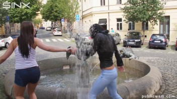 Long Haired Cuties Outdoor Wet And Messy Fun - Cam 2 Screencap 29 on www.sinx.com
