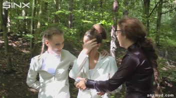 Muddy Catfight Ruins White Designer Suit - Cam 1 Screencap 3 on www.sinx.com
