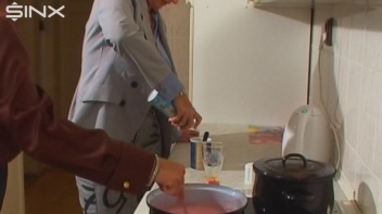Whipped Cream Fight In The Kitchen Screencap 5 on www.sinx.com