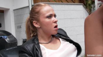 Receiving a cumshot on her pussy and clothes Screencap 96 on www.sinx.com