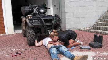 Receiving a cumshot on her pussy and clothes Screencap 18 on www.sinx.com