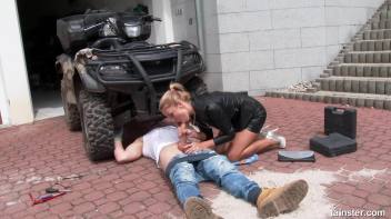 Receiving a cumshot on her pussy and clothes Screencap 19 on www.sinx.com