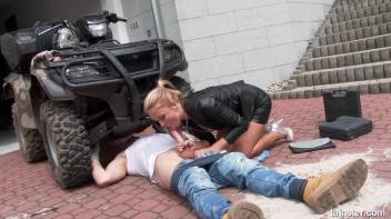 Receiving a cumshot on her pussy and clothes Screencap 26 on www.sinx.com