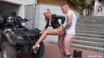 Receiving a cumshot on her pussy and clothes Screencap 54 on www.sinx.com