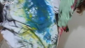 Dressed Babes Paint Each Others Outfits Screencap 44 on www.sinx.com