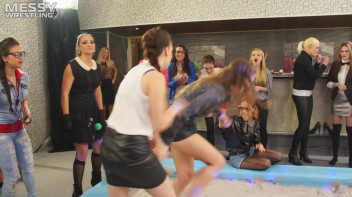 Messy Wrestling: Hittin' It Hard In The Mud - No Stopping Till There's Not A Dry Spot Left! Screencap 9 on www.sinx.com