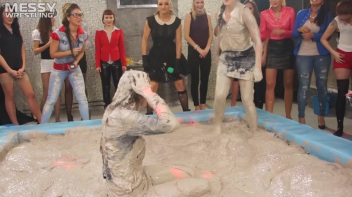 Messy Wrestling: Hittin' It Hard In The Mud - No Stopping Till There's Not A Dry Spot Left! Screencap 19 on www.sinx.com