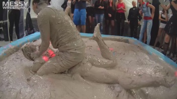 Messy Wrestling: Hittin' It Hard In The Mud - No Stopping Till There's Not A Dry Spot Left! Screencap 39 on www.sinx.com