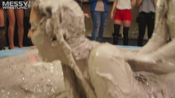 Messy Wrestling: Hittin' It Hard In The Mud - No Stopping Till There's Not A Dry Spot Left! Screencap 40 on www.sinx.com