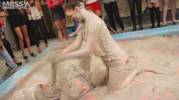 Messy Wrestling: Hittin' It Hard In The Mud - No Stopping Till There's Not A Dry Spot Left! Screencap 42 on www.sinx.com