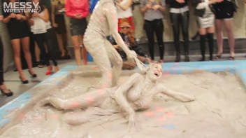 Messy Wrestling: Hittin' It Hard In The Mud - No Stopping Till There's Not A Dry Spot Left! Screencap 43 on www.sinx.com