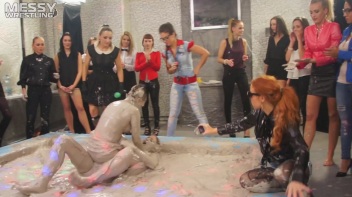 Messy Wrestling: Hittin' It Hard In The Mud - No Stopping Till There's Not A Dry Spot Left! Screencap 53 on www.sinx.com