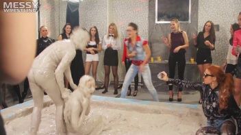 Messy Wrestling: Hittin' It Hard In The Mud - No Stopping Till There's Not A Dry Spot Left! Screencap 72 on www.sinx.com