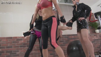 Welcome To The Pussy Gym! Where Bitches Keep The Clit Fit & Sweat Makes A Miss Piss: It's Getting Wet In Here! Screencap 35 on www.sinx.com