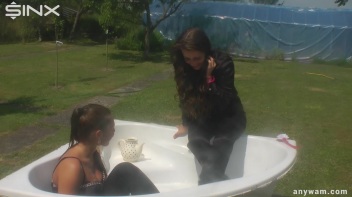 Gorgeous Brunette Babes Soaked With Milk Screencap 21 on www.sinx.com