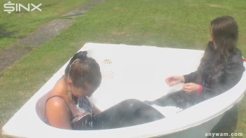Gorgeous Brunette Babes Soaked With Milk Screencap 25 on www.sinx.com