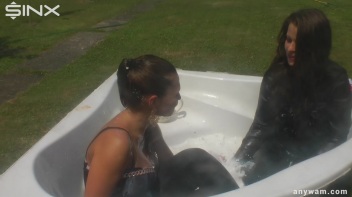 Gorgeous Brunette Babes Soaked With Milk Screencap 27 on www.sinx.com