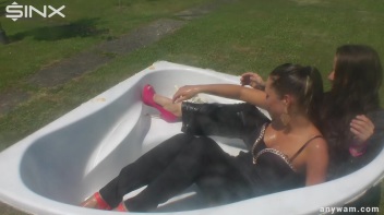 Gorgeous Brunette Babes Soaked With Milk Screencap 30 on www.sinx.com