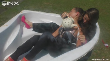 Gorgeous Brunette Babes Soaked With Milk Screencap 31 on www.sinx.com