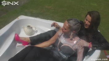 Gorgeous Brunette Babes Soaked With Milk Screencap 33 on www.sinx.com