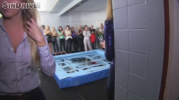 Oily Wrestling: El Storm vs. Viktoria Screencap 1 on www.sinx.com