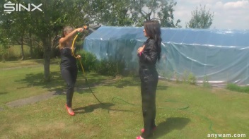 Milk Covered Cuties Shower Each Other Off Screencap 2 on www.sinx.com