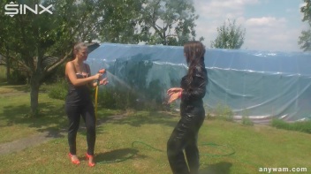 Milk Covered Cuties Shower Each Other Off Screencap 5 on www.sinx.com