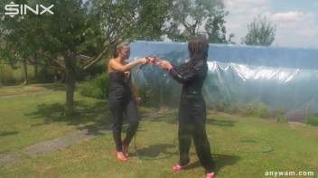 Milk Covered Cuties Shower Each Other Off Screencap 6 on www.sinx.com