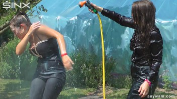 Milk Covered Cuties Shower Each Other Off Screencap 8 on www.sinx.com