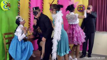 Masked Piss Party Madness Part 1 Screencap 5 on www.sinx.com