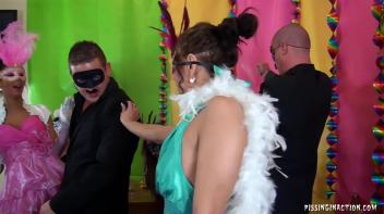 Masked Piss Party Madness Part 1 Screencap 9 on www.sinx.com