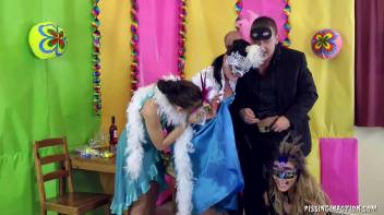 Masked Piss Party Madness Part 1 Screencap 24 on www.sinx.com