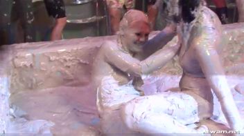 Eurobabe Cheetah Rolls Around In The Mud Screencap 18 on www.sinx.com