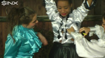 Cuties Clothes Get Shredded And Degraded By Her Girlfriends Screencap 21 on www.sinx.com