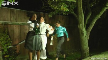Cuties Clothes Get Shredded And Degraded By Her Girlfriends Screencap 3 on www.sinx.com